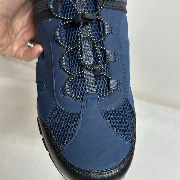 Lands' End Blue and Black Athletic Shoes with Mesh Upper - Picture 3 of 13
